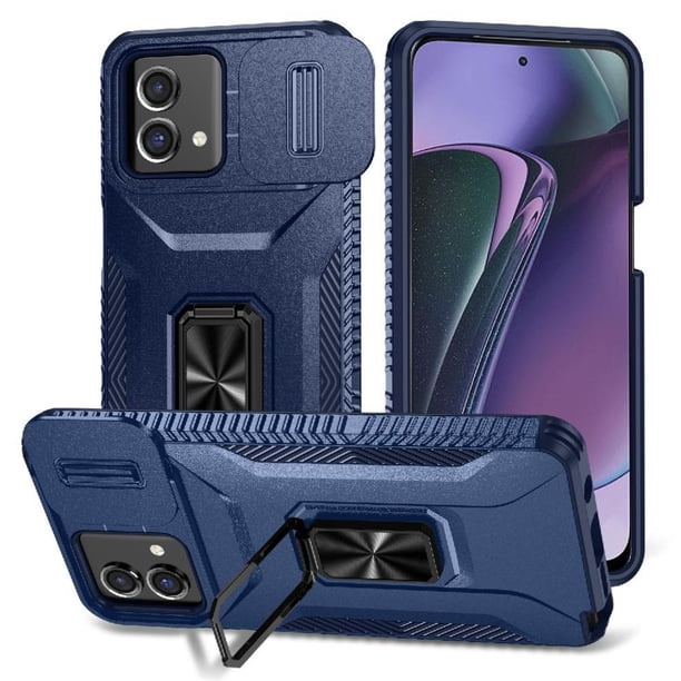 Funda para GANGXUN Motorola Moto G Stylus 5G 2023 - Soporte metálico, Función magnética, Azul