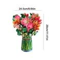 thumbnail image 2 of Tarjeta de Felicitación Wdftyju Ramo de Flores Emergente Papel 3D Día de la Madre Cumpleaños Dahlia 1, 2 of 9