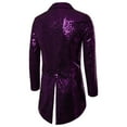 thumbnail image 3 of Costume pour Homme Paillettes Brillantes Col Rabattu Bal Queue-de-Pie Smoking, 3 of 5