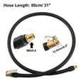thumbnail image 4 of Unique Bargains 80cm 31' Tire Valve Stem Extension Inflator Extension Hose Universal Fit for Car Bicycle Quick Connect, 4 of 7