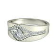 thumbnail image 4 of Men's Diamond Engagement Ring, Men's Evil Eye Shape Design Diamond Ring, Wide Shank Diamond Ring, Promise Ring For Boyfriend, 925 Sterling Silver, 2.4 Ct Simulated Diamond, Gift For Him, 4 of 5