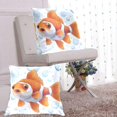 thumbnail image 6 of Cute Fish and Bubbles Throw Pillow Covers Pillowcases 20 x 20 Inch Home Decor 2 Packs for Bedroom Sofa, 6 of 6