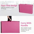 thumbnail image 3 of YRLLENSDAN Gymnastics Mats, Cartwheel Mat Wrestling Mat Yoga Mat Thick 2 Inch Folding Exercise Mat Tumbling Mats for Gymnastics for Home, Pink, 3 of 7