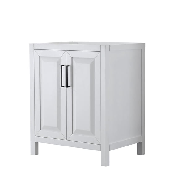 Wyndham Collection WCV252530SWBCXSXXMXX Daria 29" Single Free Standing Vanity Cabinet Only