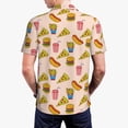 thumbnail image 6 of Salouo Hamburger Pizza Coke for Men's Short Sleeve Polo Shirts,Polo Shirts for Men Performance Short Sleeve Golf Shirt Athletic Casual Collared T-Shirt-4X-Large, 6 of 8