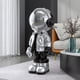 thumbnail image 4 of Estatua de astronauta, adorno, figurita, artesanía, juguetes, resina, regalo para decoración de escritorio Plata, 4 of 9