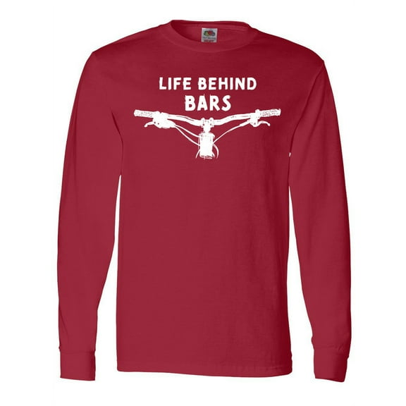 Inktastic Life Behind Bars Mountain Bike Long Sleeve T-Shirt