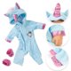 thumbnail image 1 of Pelele con capucha de muñeco de peluche Vogacara para muñeca de 18 pulgadas, 1 of 1