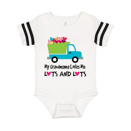 

Inktastic Grandmama Loves Me Heart Truck Gift Baby Boy Bodysuit