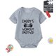 thumbnail image 2 of Body De Bebé Canastilla Onesies Para Niños Pequeños Niñas Niños Camiseta De Manga Corta Con Estampado De Letras Mono Romper Gris Odeerbi LM103-6089, 2 of 4