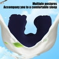 thumbnail image 5 of Kchsji Comfortable Travel Neck Pillow PVC Flocked U Shaped Cushion for Aviation, Outdoor, Home Use, Portable Cervical Support Pillow with Soft Velour Cover, Inflatable, Lightweight for Travel, 5 of 6
