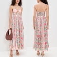 thumbnail image 2 of Women's Spring/Summer New Printed Spaghetti Strap Dress Vacation Loose Dress, 2 of 5