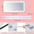 thumbnail image 5 of LED Mirrors for Car, Mirror for Makeup, USB Charging, Non-Polarized Dimmer, Three Light Modes, LED Mirrors for Car Sun Visor, White, 5 of 5