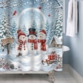 thumbnail image 3 of Tchckioa Waterproof Shower Curtain for Batnroom,Winter Christmas Curtain Decor,60x72 Inch, 3 of 6
