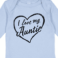 thumbnail image 4 of Inktastic I Love My Auntie in Black Chalk Heart Boys or Girls Long Sleeve Baby Bodysuit, 4 of 5
