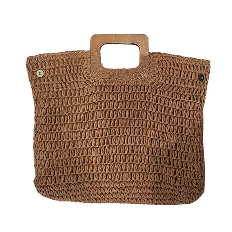 Women's Straw Tote Bag Summer Beach Bag Large Casual Handbags Exquisite