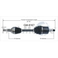 thumbnail image 5 of TrakMotive CV Axle Shaft GM-8167 Premium; OEM Replacement, 5 of 5