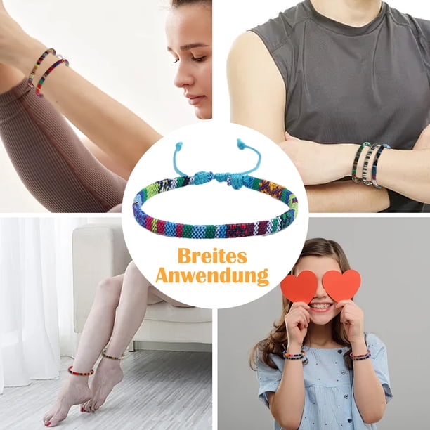 Kit de fabrication de bracelets d'amitié et de bandeaux pour tête - Avec paillettes, papillons, fleurs etc - Loisirs créatifs