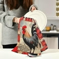 thumbnail image 6 of Coolnut 6 Pack Vintage Rooster Kitchen Towels Highly Absorbent, Super Soft Dishcloths 18 x 28 Inches Reusable Quick Drying Tea Towels Set for Home,Kitchen Decor Wash cloth, 6 of 7