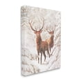 thumbnail image 3 of Stupell Industries Elks Snowy Forest Wildlife Holiday Painting Gallery Wrapped Canvas Print Wall Art, 3 of 5