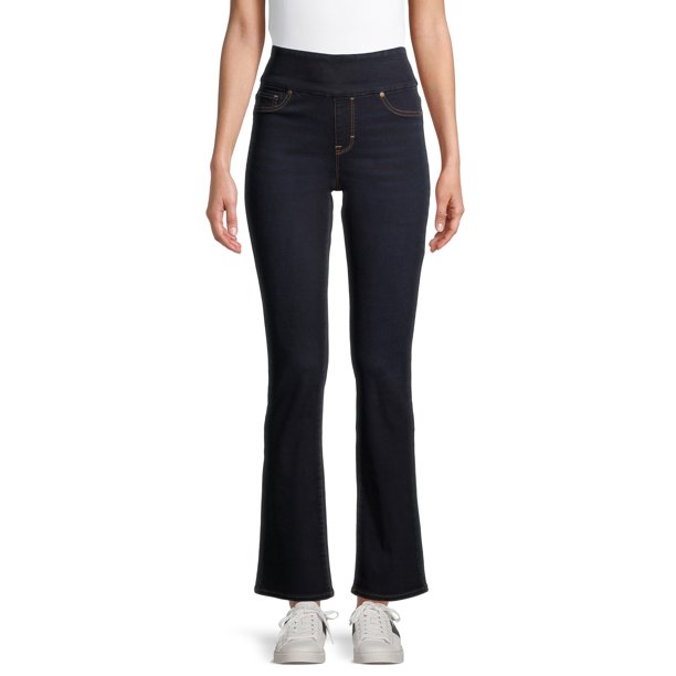 Time and Tru Women’s Pull-On Bootcut Jeans - Walmart.com