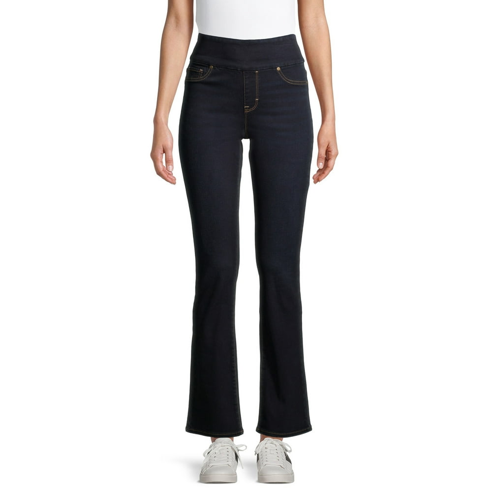 Time and Tru - Time and Tru Women’s Pull-On Bootcut Jeans - Walmart.com ...