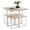 Light Oak, variant on 5 Piece Dining Table Set for 4, Wood and Metal Rectangular Table Kitchen Set with Wood TableTop & Sturdy Steel Frame, Industrial Compact Kitchen Table Set for Dining Room, S9999