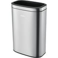 thumbnail image 3 of Global Industrial 641443SS 12 gal Stainless Steel Slim Open Top Trash Can, 3 of 7