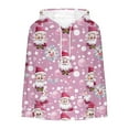 thumbnail image 5 of Enjoytime Hoodies for Women Christmas Cute Printed Long Sleeve Sweatshirt Fall Winter Warm Loose Casual Pullover Hoodie Pink M, 5 of 6