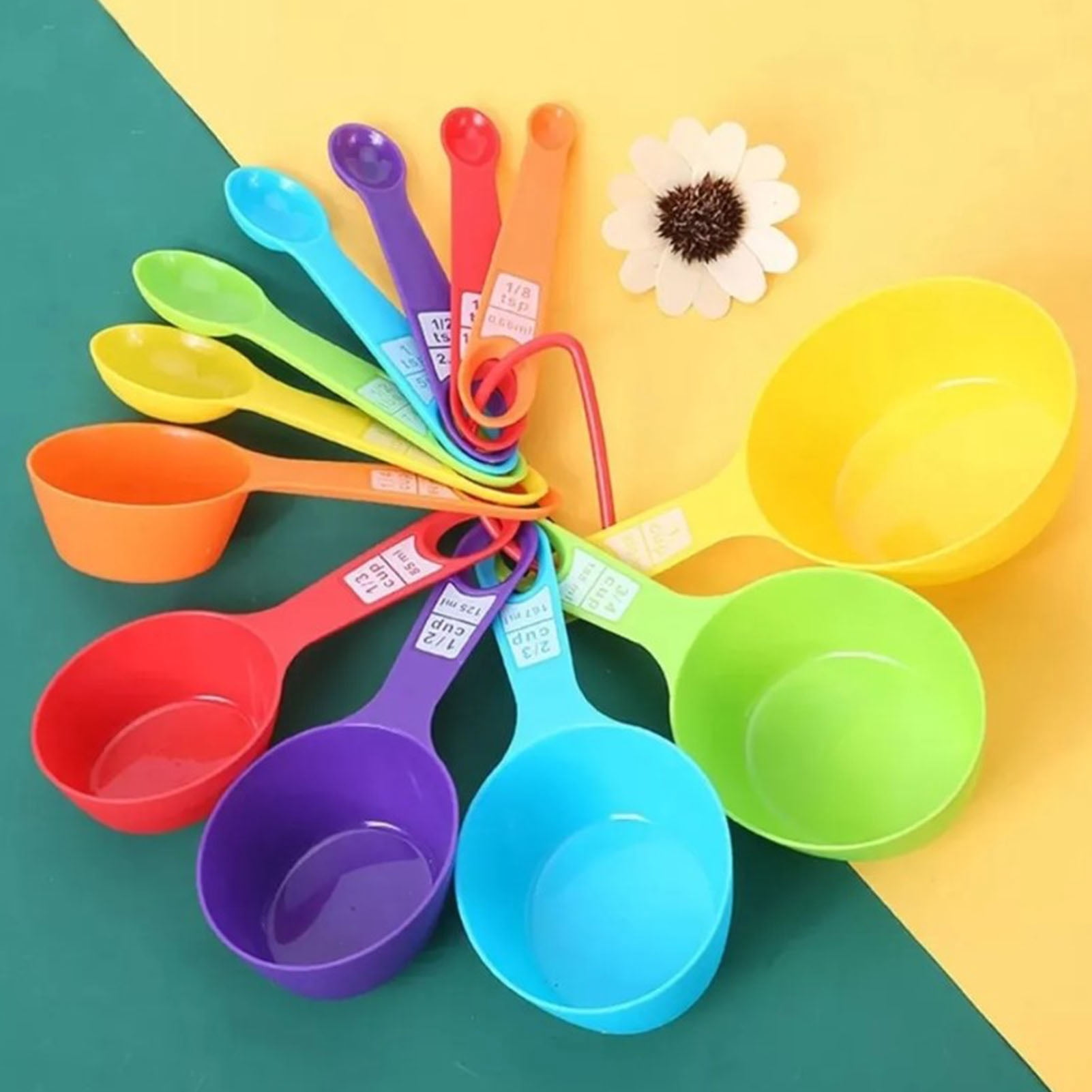 4-Piece Transparent Plastic Measuring Spoons | Graduated Up To 40ml (20g) For Cooking, Baking, Coffee & Powder