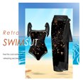thumbnail image 1 of Traje De Baño Damas 2 uds traje de baño atlético de playa para mujer a la moda con vestido para accesorios femeninos (puntos negros XL), 1 of 8