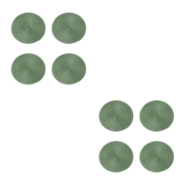 Justharion 4pack/lot Stain-resistant Dining Table Mat With Wide Application And Easy Wash green 2Set