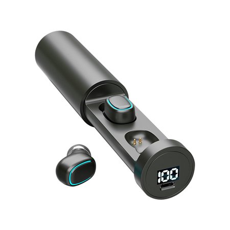 New Earphone 5\.0 Wireless 8D HIFI Sport Earphone MIC Earbuds Gaming Music Headset For Black