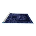 thumbnail image 2 of Ahgly Company Machine Washable Indoor Rectangle Abstract Blue Modern Area Rugs, 5' x 8', 2 of 4