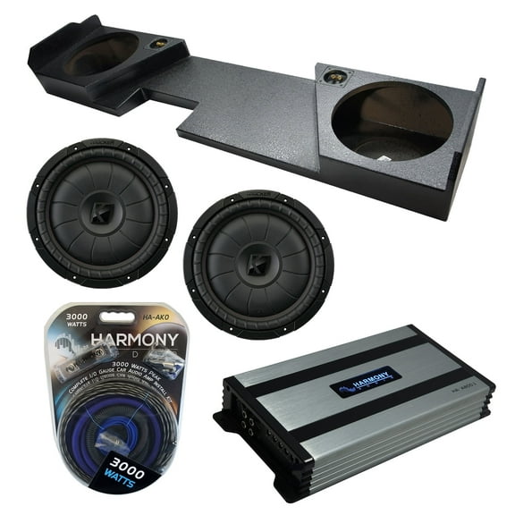 14 - 18 Chevy Silverado Double Cab Kicker CVT12 Dual 12 Rhino Sub Box HA-A800.1