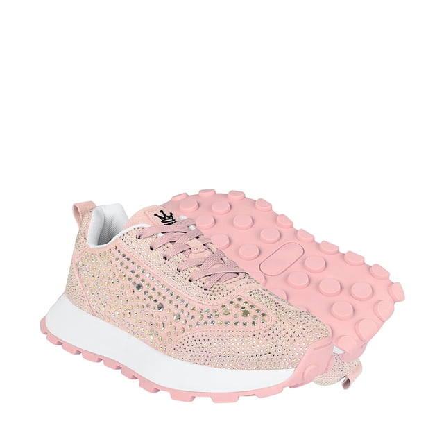 TENIS CASUALES DAMA CLASBEN MICHEL TEXTIL ROSA