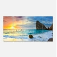 thumbnail image 2 of Vibrant Morning Sea with Yellow Sun - Seascape Canvas Art Print, 2 of 3