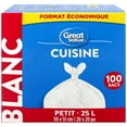 thumbnail image 3 of Sacs à ordures de cuisine petit format Great Value, 3 of 4