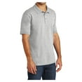 thumbnail image 4 of Mafoose Mens Core Blend Jersey Knit Male Polo Ash 3XL, 4 of 6