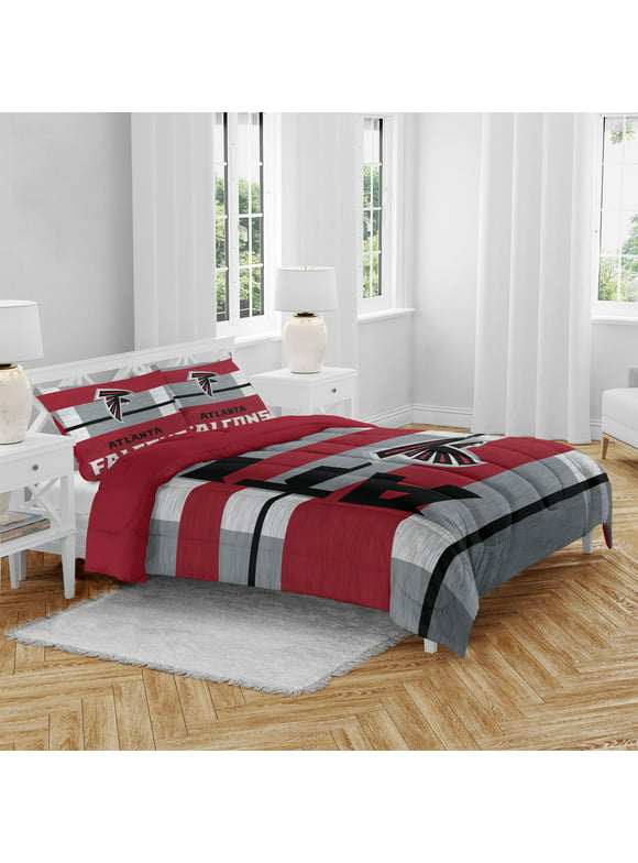 Atlanta Falcons Heathered Stripe 3-Piece Full/Queen Bed Set