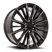 New 26x10 Inch Wheel for Platinum V FR 205 Style 26 inch Gloss Black Milled Alloy Rim 6x139.7mm Bolt-Pattern 31mm Offset - Factory Reproduction Wheel