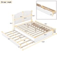 thumbnail image 3 of Wooden Platform Queen Bed Frames With Headboard 2 Drawers Easy Assembly Heavy Duty Slat Mattress Foundation, 3 of 8