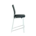 thumbnail image 3 of Milan Molly 42" Motion Back Chrome Frame Metal Bar Stool in Black, 3 of 3