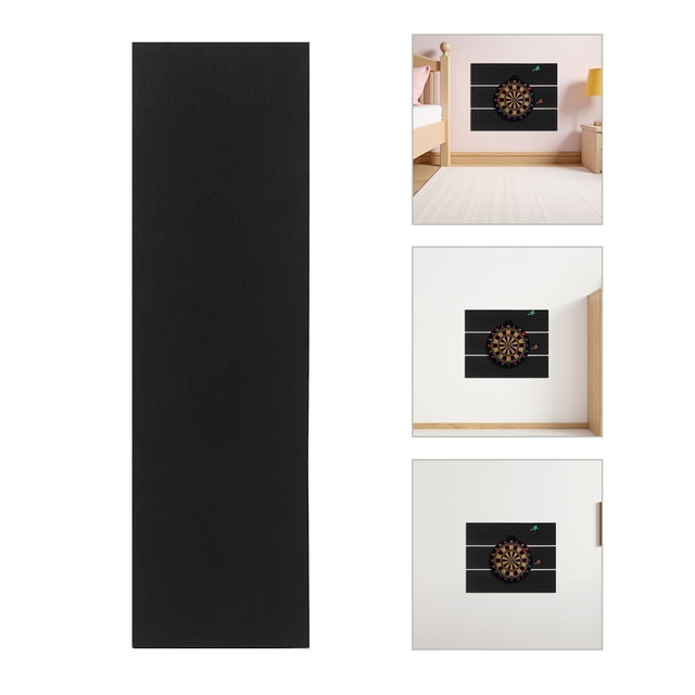 unbranded 2Ud Panel Protector De Fieltro Negro Para Pared De Diana Con Adhesivo Removible Fácil Instalación