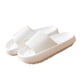 thumbnail image 3 of Zapatillas de baño de 4 cm de grosor, suela suave, textura antideslizante, de plástico EVA, ligeras, para ducha, color blanco, talla 40 a 41, 3 of 11
