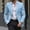 Blue, variant on Men's One Button Formal Dinner Tuxedo, Slim Fit Blazer Jacket with Contrast Black Shawl Lapel and Pocket Chain for Wedding Prom Party