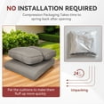 thumbnail image 6 of Planntonneo Outdoor Wicker Furniture Cushion Set, 25 x 22 x 4 Deep Seat Patio Chair Cushions, Grey, 1 Set, 6 of 7