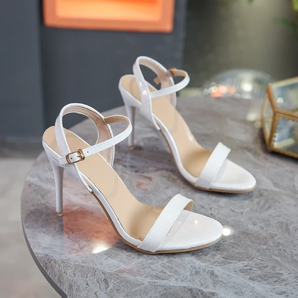 Tacon Fino Tacones De 16 Cm Sandalias De Tacón Alto Para Mujer