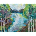 thumbnail image 2 of Vertentes, Jeanette 24x20 White Modern Wood Framed Museum Art Print Titled - Birch Pond, 2 of 4