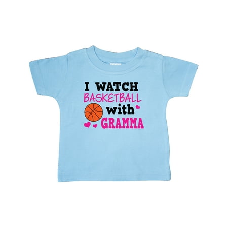 

Inktastic I Watch Basketball with Gramma Gift Baby Girl T-Shirt